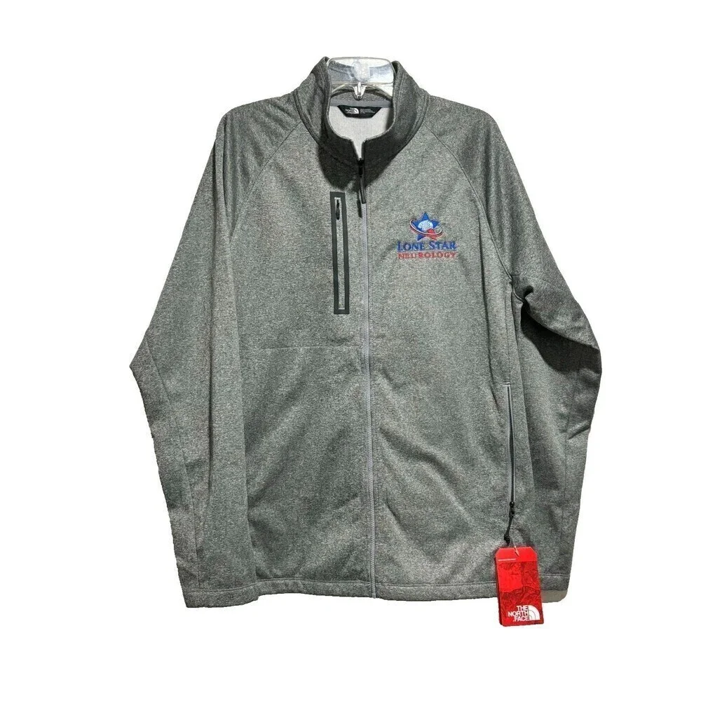 The North Face Gray Full Zip Jacket XL Gorpcore Outdoor Hiking Sporty Raglan‎